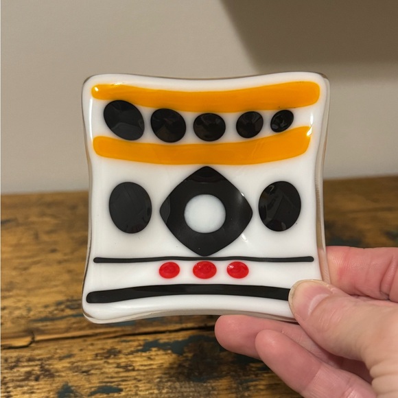 Artistic Fused Glass Trinket Dish - Picture 5 of 6